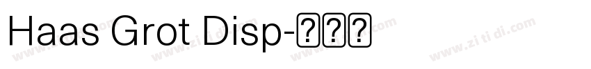 Haas Grot Disp字体转换